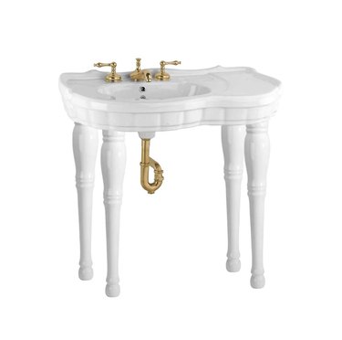white console sink