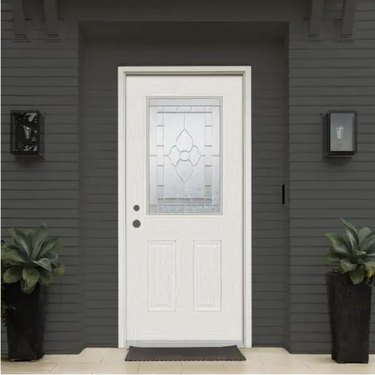 White traditional entryway door