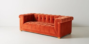 orange chesterfield sofa