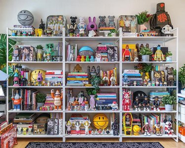 cluttercore shelves