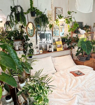 cluttercore bedroom