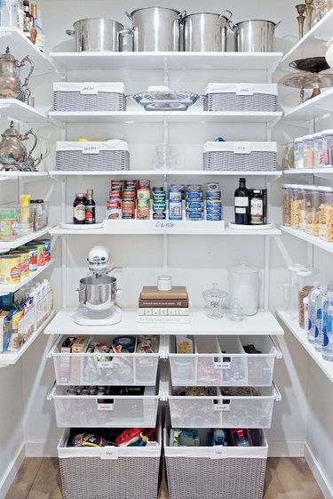 organized kitchen pantry by The Home Edit