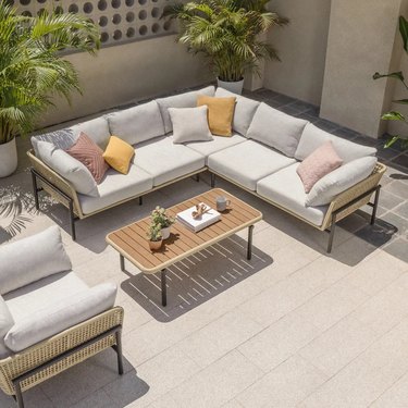 outdoor area with couch