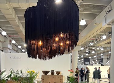 sculptural chandelier by Obakki at ICFF 2023