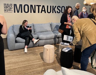 bouclé furniture by Montauk Sofa at ICFF 2023