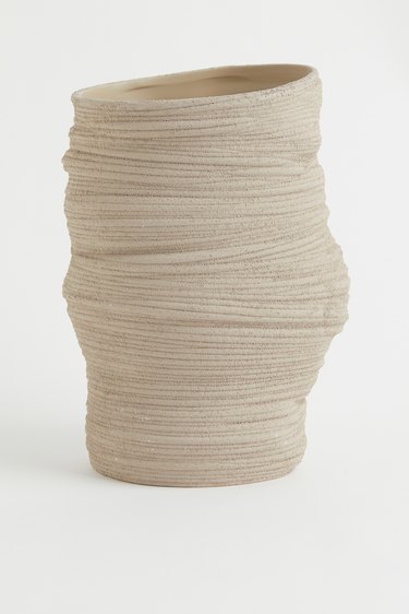 H&M Home Asymmetric Stoneware Vase