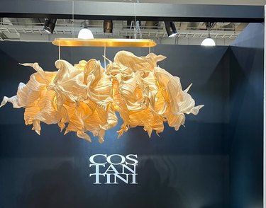 sculptural chandelier by Costantini at ICFF 2023