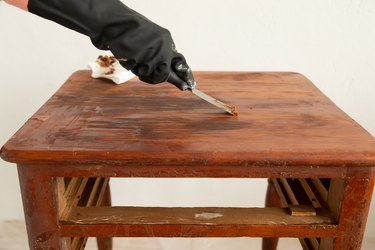 how to bleach wood furniture
