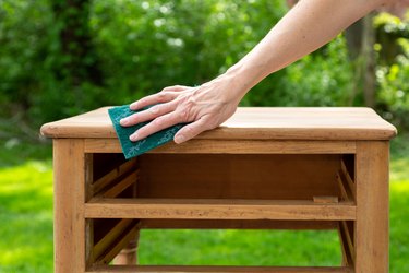 how to bleach wood furniture