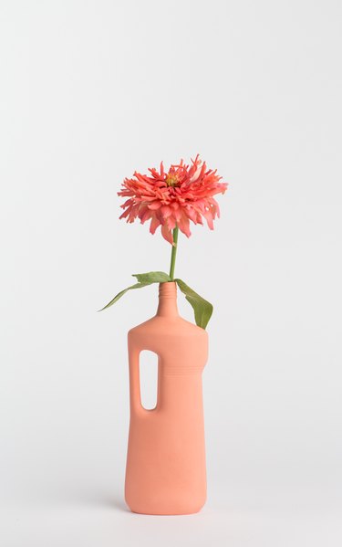 Foekje Fleur Porcelain Bottle Vase #16 Salmon