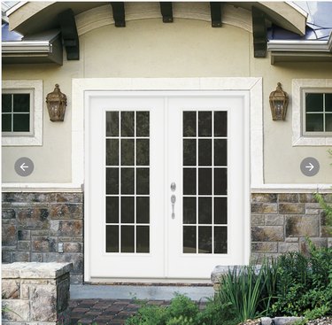 Image of french patio doors from the outside