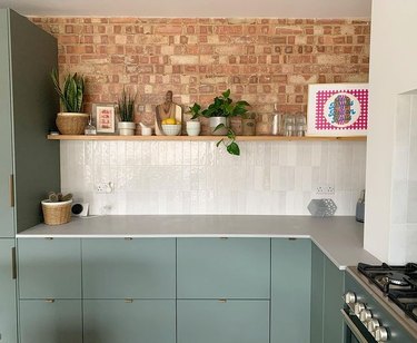 ikea green kitchen cabinets