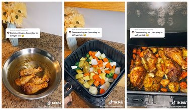 baked chicken and veggie air fryer