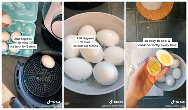 hardboiled egg tiktok air fryer hack