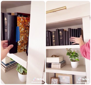 How to create a monochromatic bookshelf