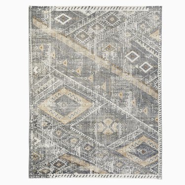 West Elm Hand-Knotted Triangle Motif Rug