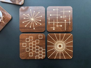 Clerestory Workshop Engraved Wood Coasters