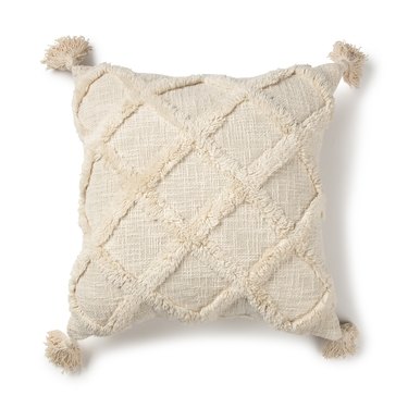 Better Homes & Gardens Tufted Trellis Decorative Square Throw Pillow