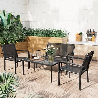LACOO 4-Piece Outdoor Patio Furniture Set