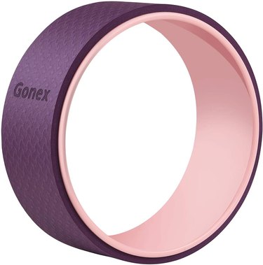 purple padded yoga wheel