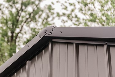Give your shed a more seamless look by taking down the brand sign.