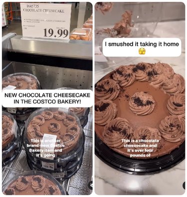 Chocolate cheesecake from Costco