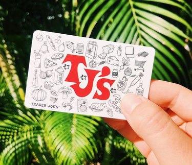 TJ's gift card over plants