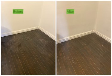 Deebot X1 Omni before and after floor