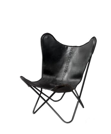 black butterfly chair