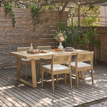Castlery Rio Teak Dining Table With Chairs