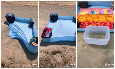 This Beach Hack Prevents Sand From Getting All Over EVERYTHING | Hunker