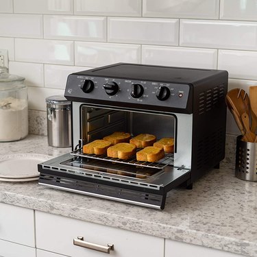 Toaster oven with bread