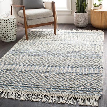 Tufted Statement Rug with Tassles