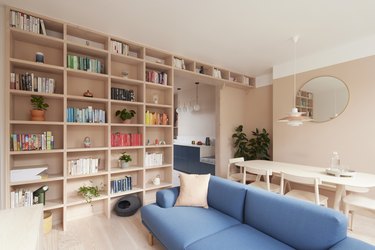 The living area of a London home designed by Studio Merlin.