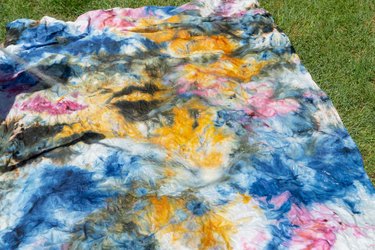 ice dye tablecloth