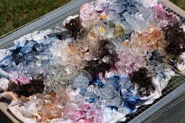 DIY Ice Dyed Tablecloth