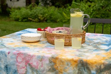 Ice Dyed Tablecloth DIY