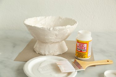 DIY plaster bowl