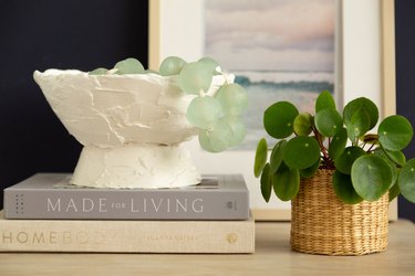 DIY decorative plaster bowl