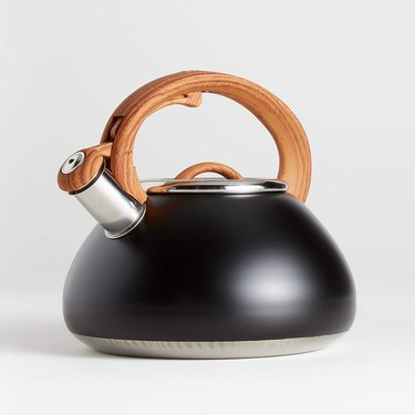 Kettle with wooden handle