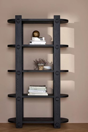 black shelf