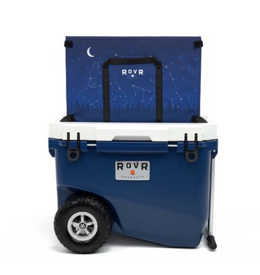 image of blue Rovr bear-proof cooler