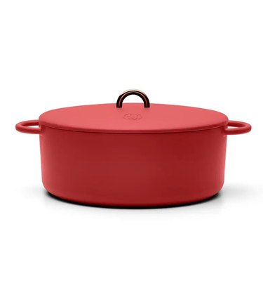 cast iron in red