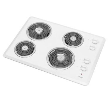 White Coil Electric Cooktop