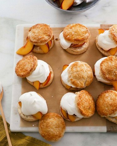 A Cozy Kitchen Peach Shortcakes