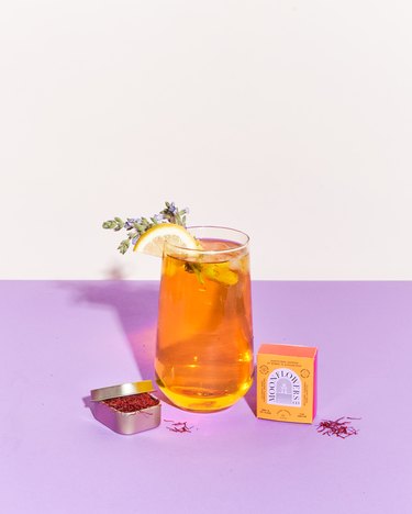 moonflowers saffron iced tea