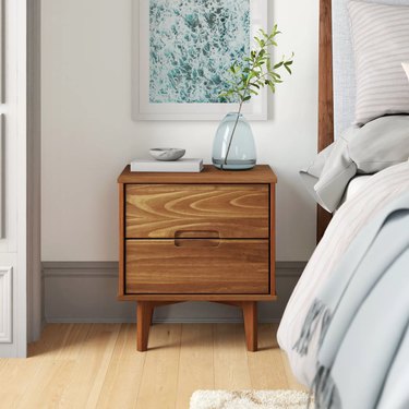 AllModern Mags Two-Drawer Solid Wood Nightstand
