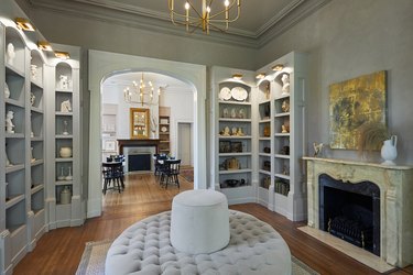 A seating area at Heights House.