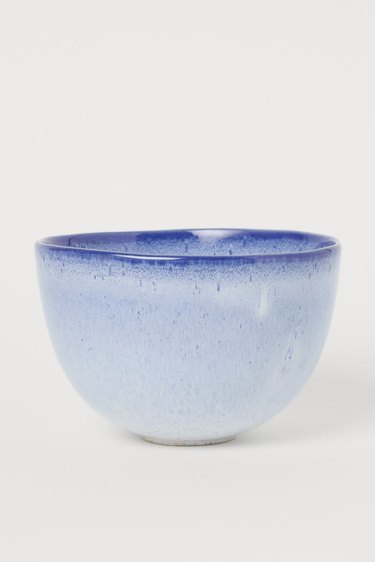 blue speckled large bowl