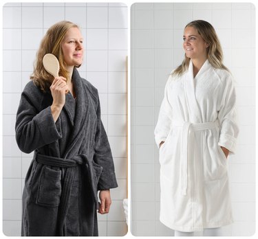 women in bathrobes